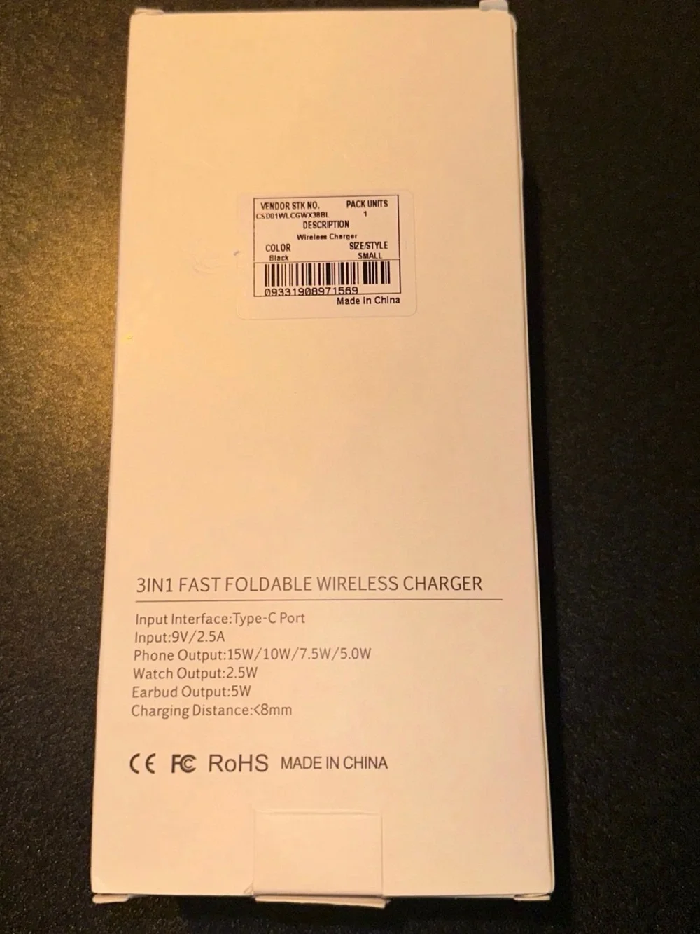 3-in-1 Wireless Charger Station (Black) - 23W Fast Charging